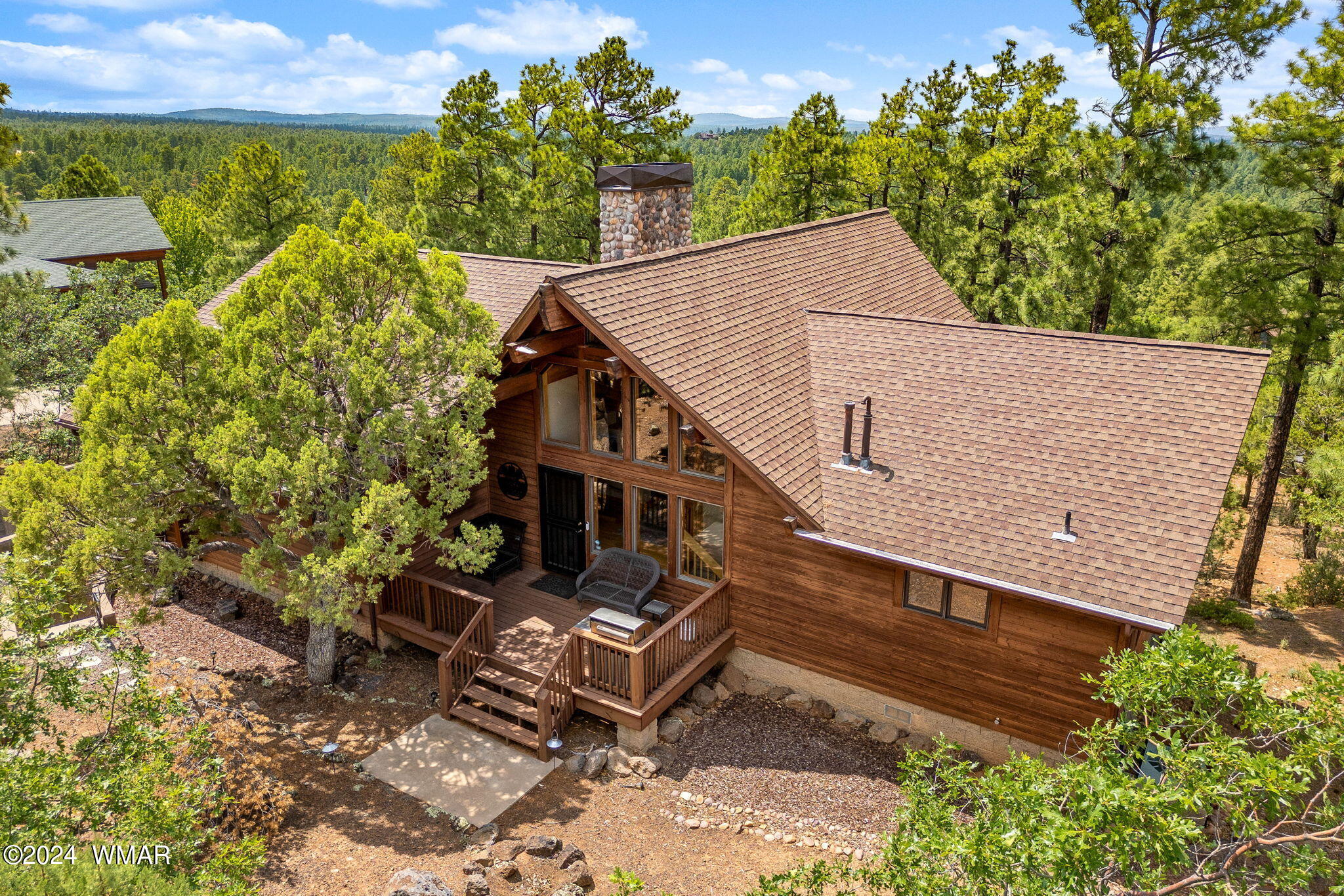 3361 West Falling Leaf Road Show Low, AZ 85901 - Photo 28 of 49 Torreon cabin perched on the hilltop, offering unparalleled, breathtaking views of Show Low.