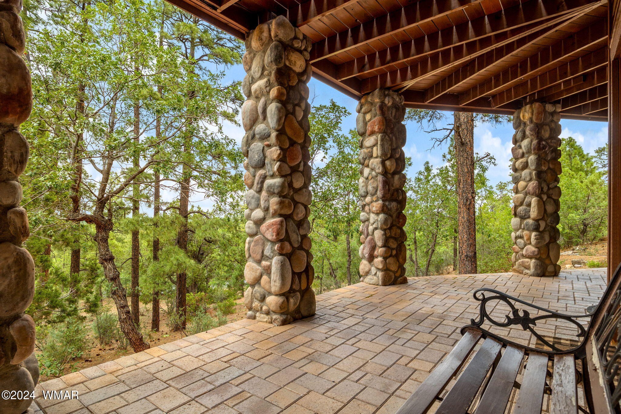 3361 West Falling Leaf Road Show Low, AZ 85901 - Photo 30 of 49 Lower level deck, all furniture and gas fire pit convey