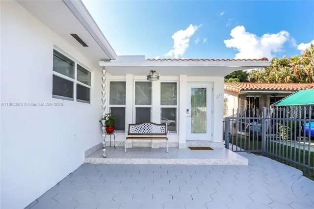 a view of a house with patio