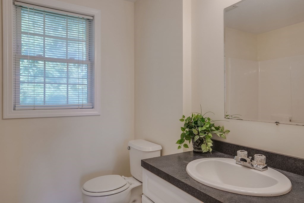 985 Trapelo Road, Unit 22 Waltham, MA 02452 - Photo 16 of 29 a bathroom with a sink toilet and mirror