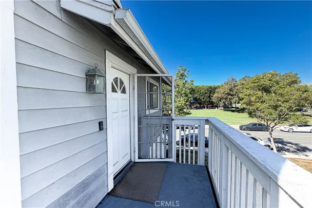 a view of city from balcony