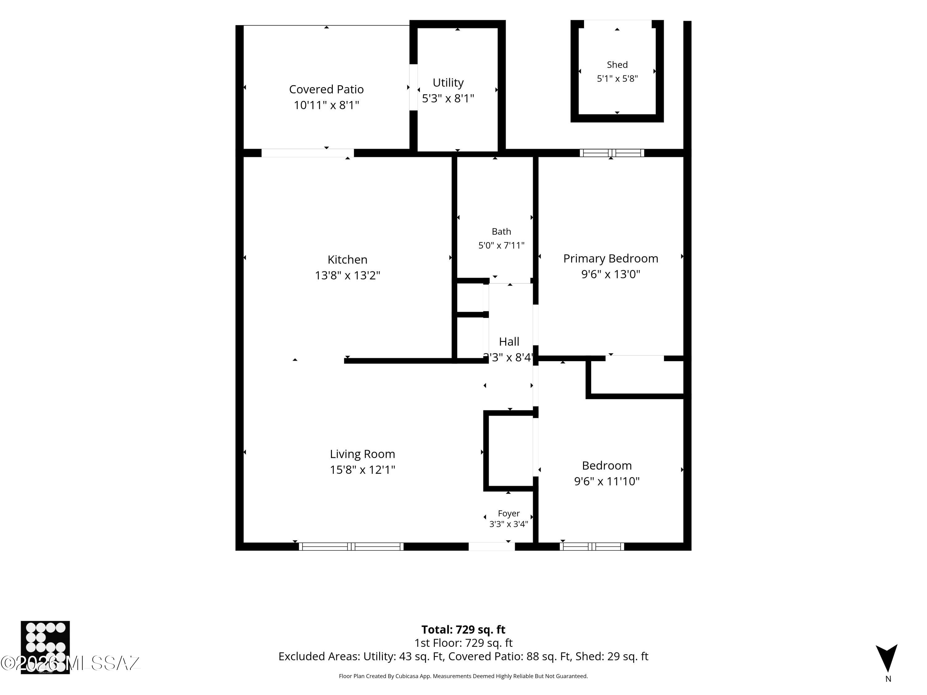 3930 North Pomona Road Tucson, AZ 85705 - Photo 28 of 29 Floor plan