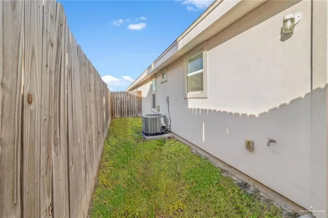 a house view with a garden space