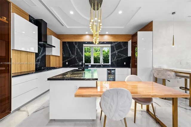 a living room with large window