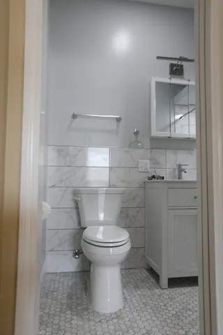 a bathroom with a sink and a toilet
