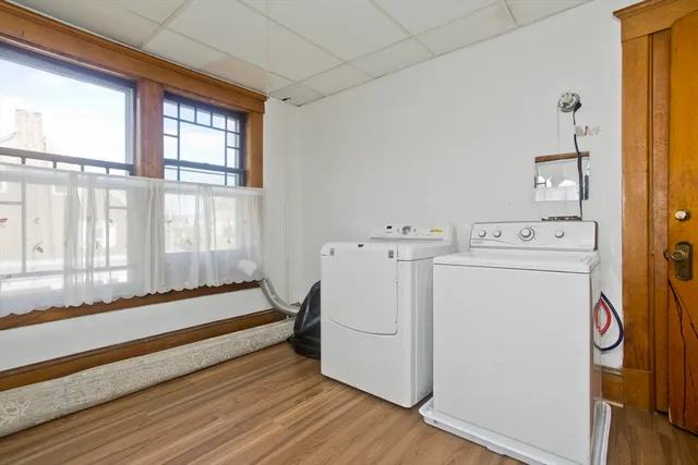 a front view of a building