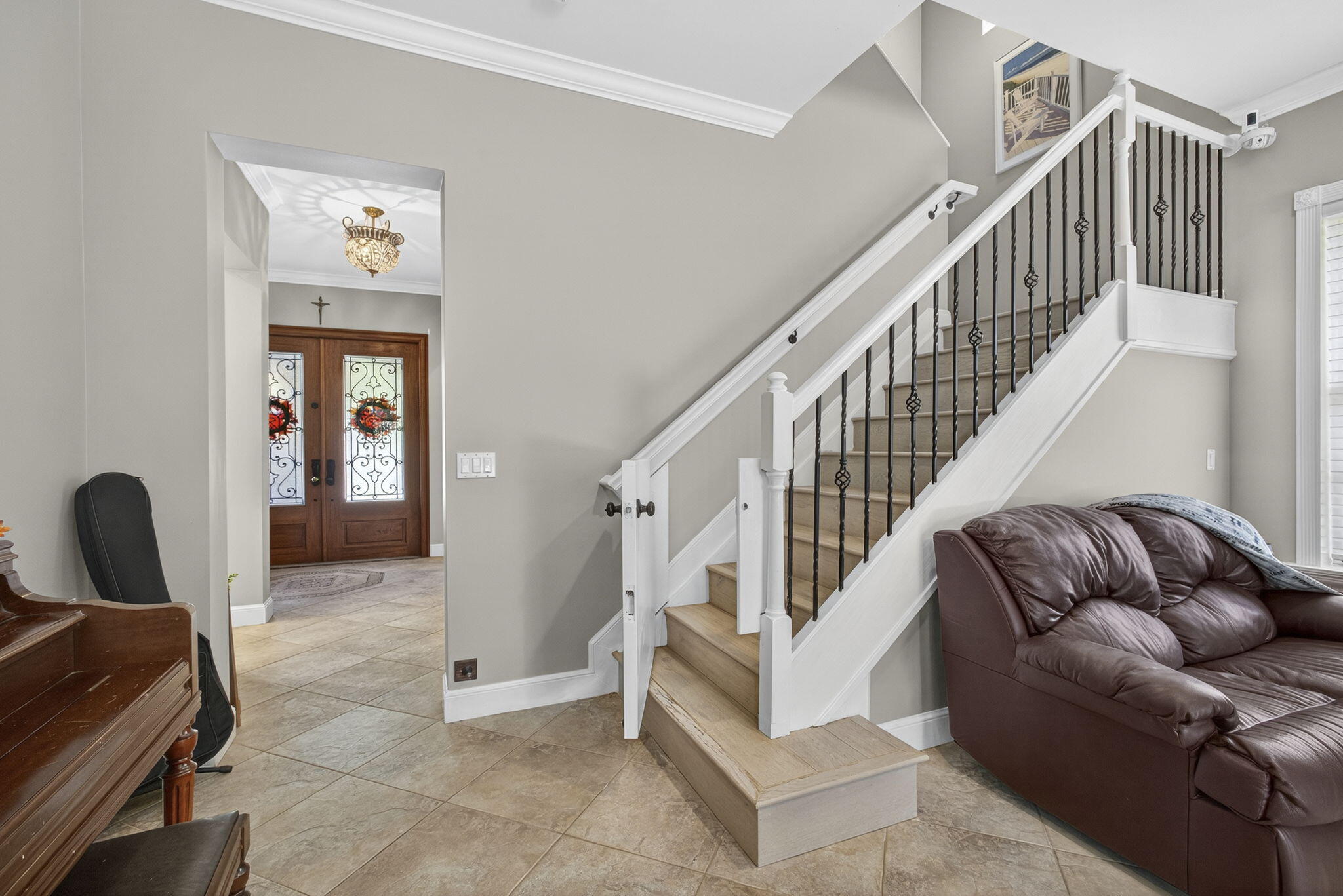 129 Via Bosque Jupiter, FL 33458 - Photo 33 of 92 a view of livingroom with furniture and stairs