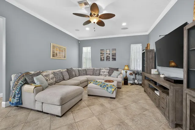 a view of a chairs and table in a patio