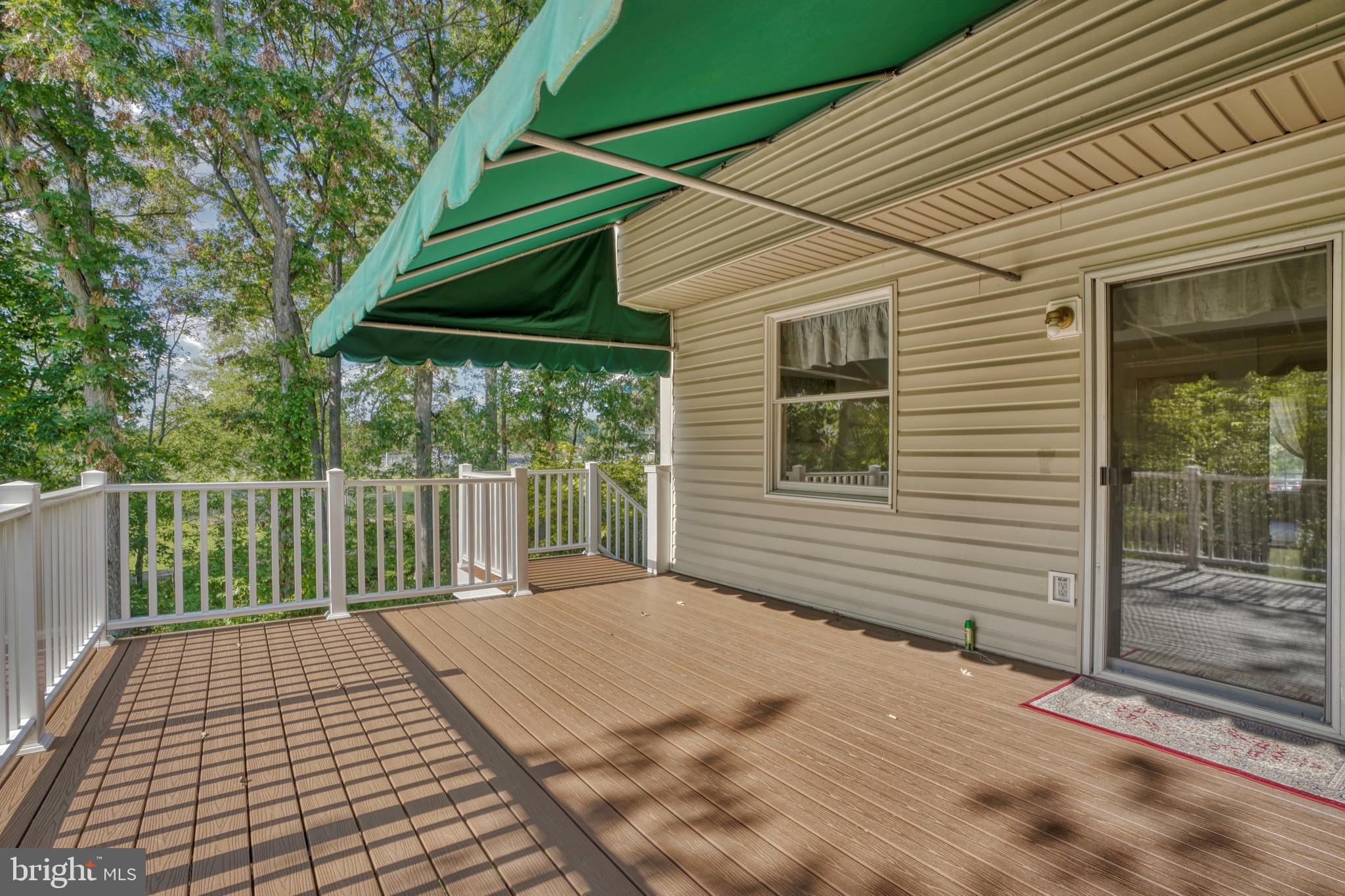 8738 Silver Hall Road Perry Hall, MD 21128 - Photo 12 of 34 Rear Deck and Removable Awning
