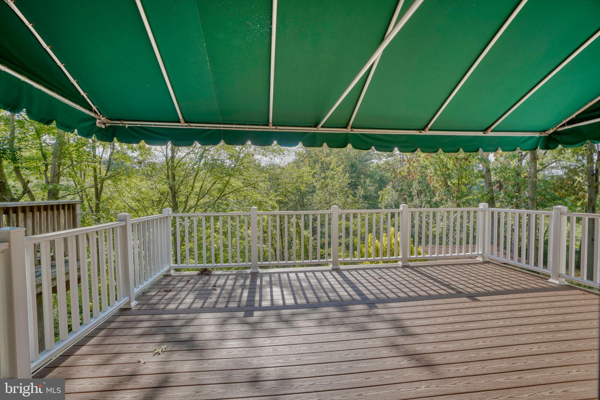 8738 Silver Hall Road Perry Hall, MD 21128 - Photo 13 of 34 Rear Deck and Removable Awning