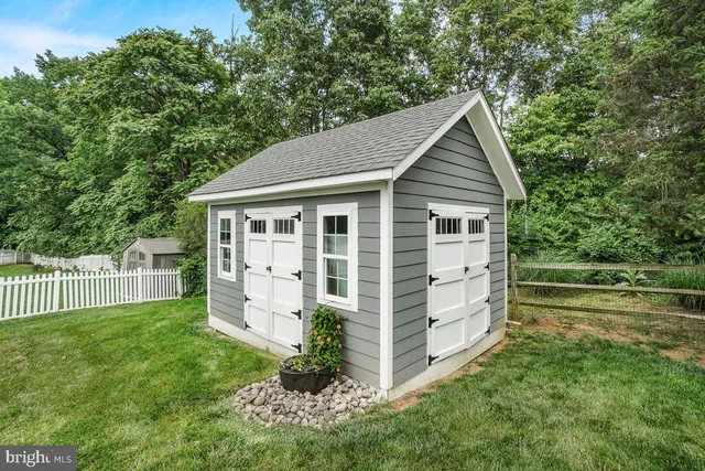 a house view with a garden space