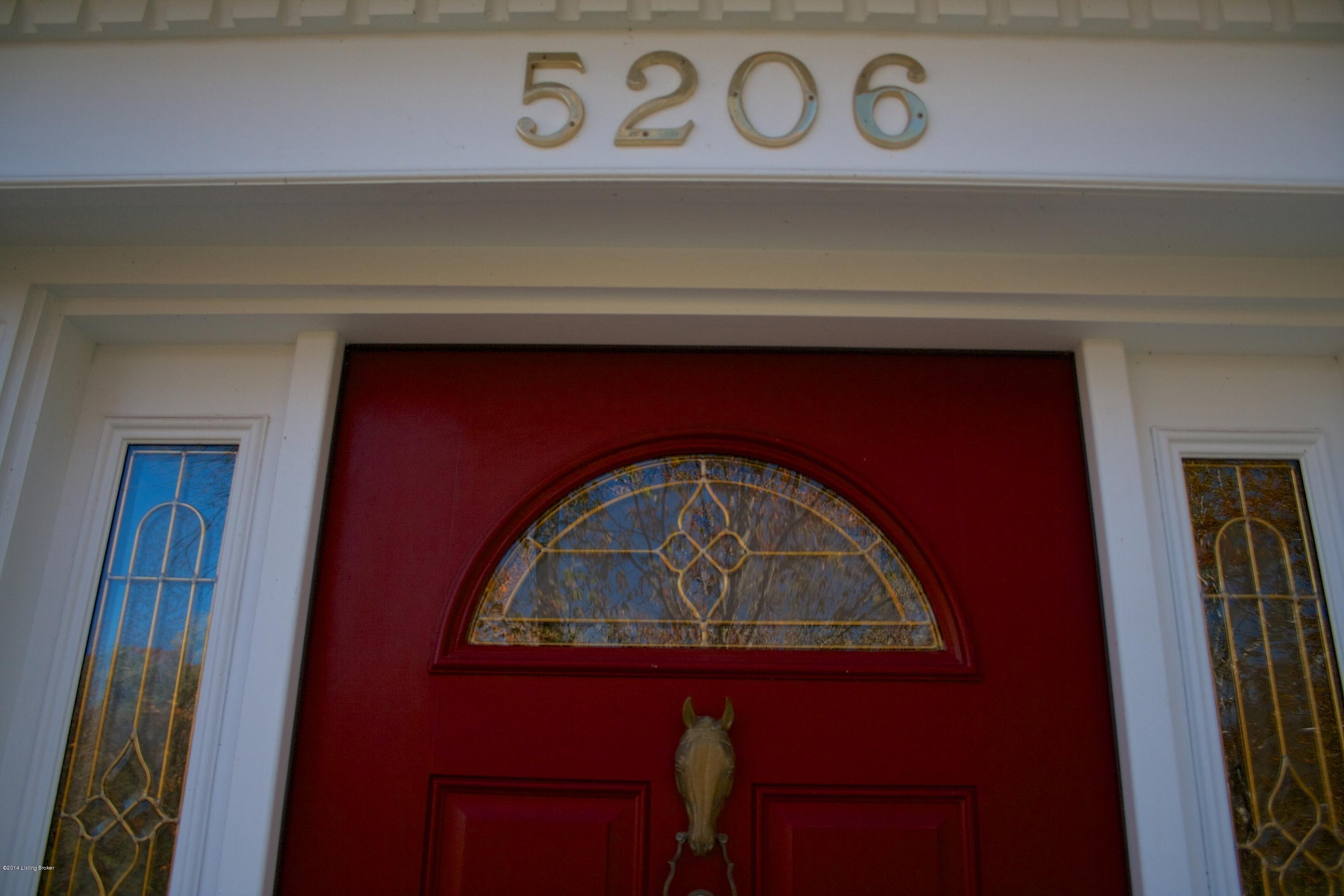 5206 Eastwind Road Louisville, KY 40207 - Photo 2 of 54 Front Door with numbers