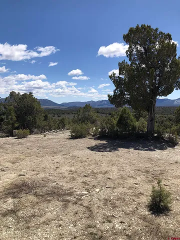 a view of a lake with outside space