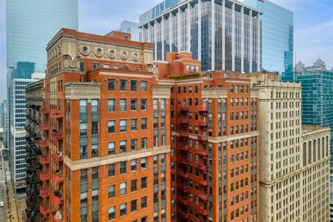 a view of buildings