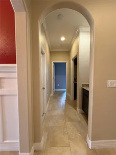 a bathroom with a shower and a tub