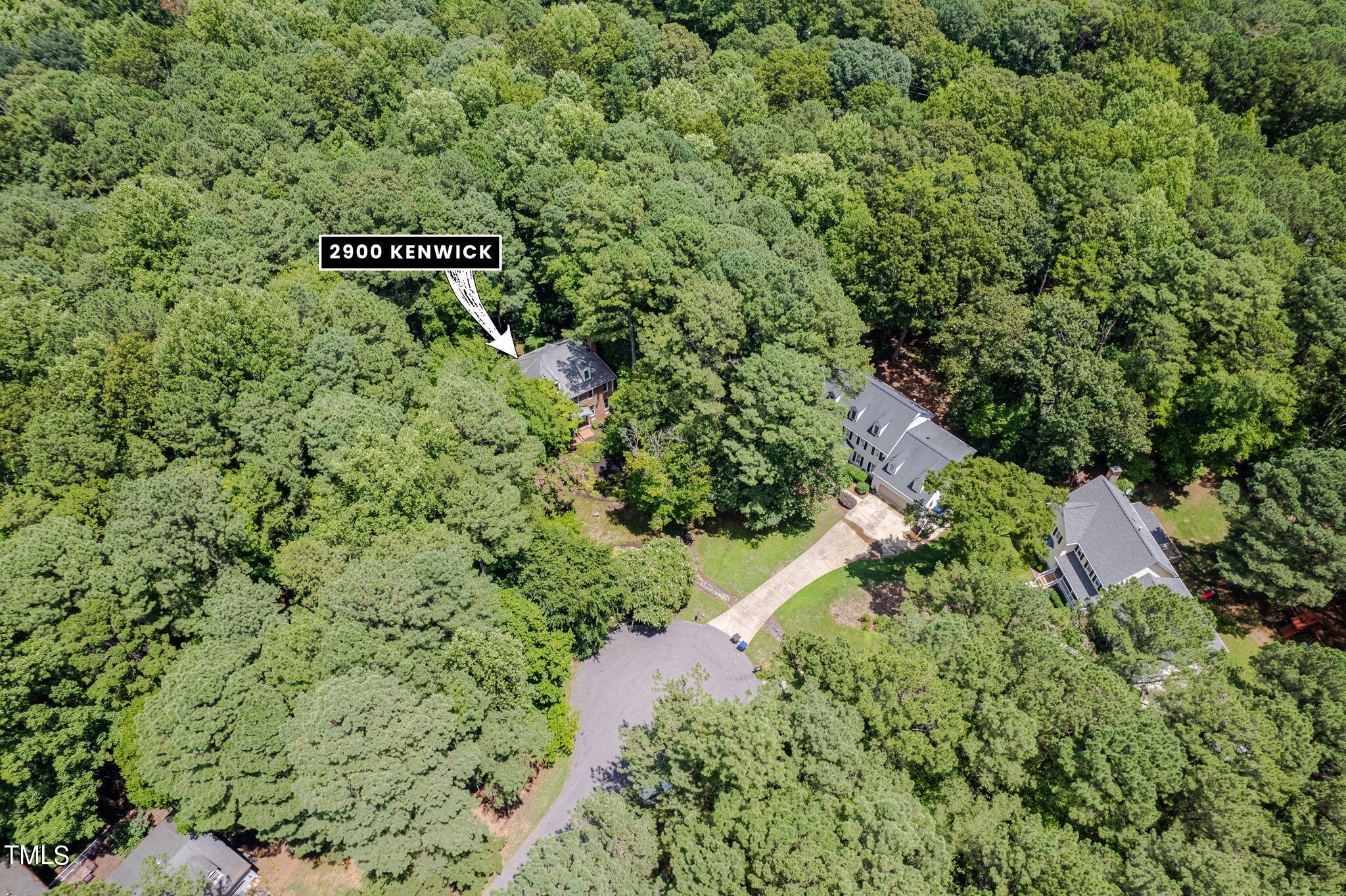 2900 Kenwick Court Raleigh, NC 27613 - Photo 3 of 34 an aerial view of a house with yard