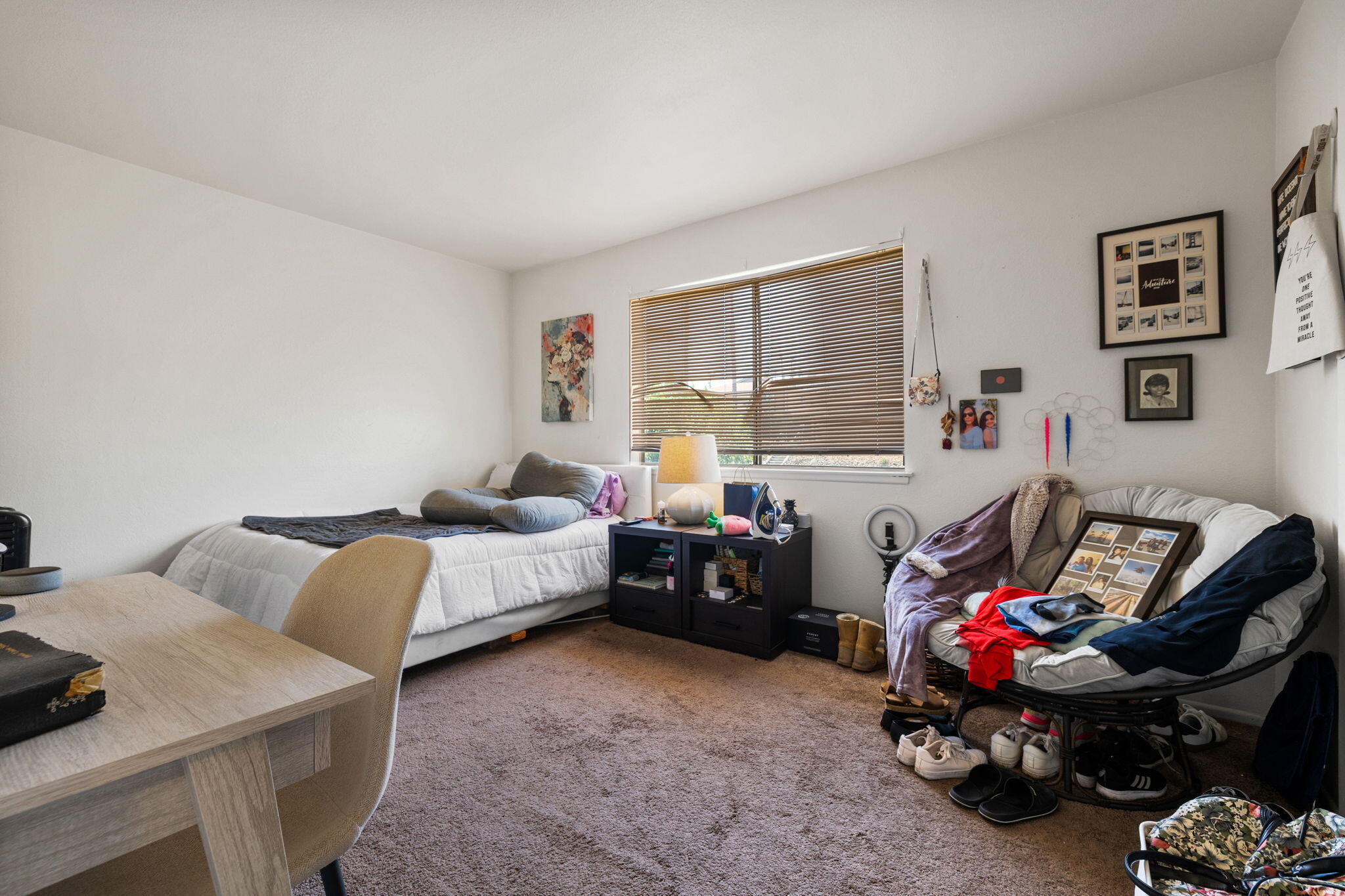 72632 Raven Road, Unit 2 Palm Desert, CA 92260 - Photo 18 of 30 a bedroom with furniture and a window
