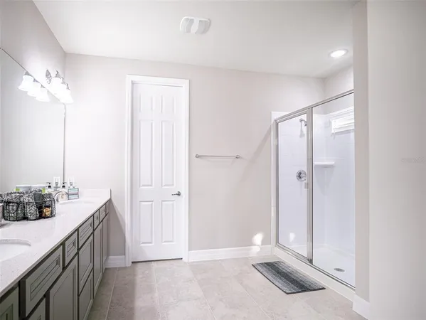 a view of a room that has a window