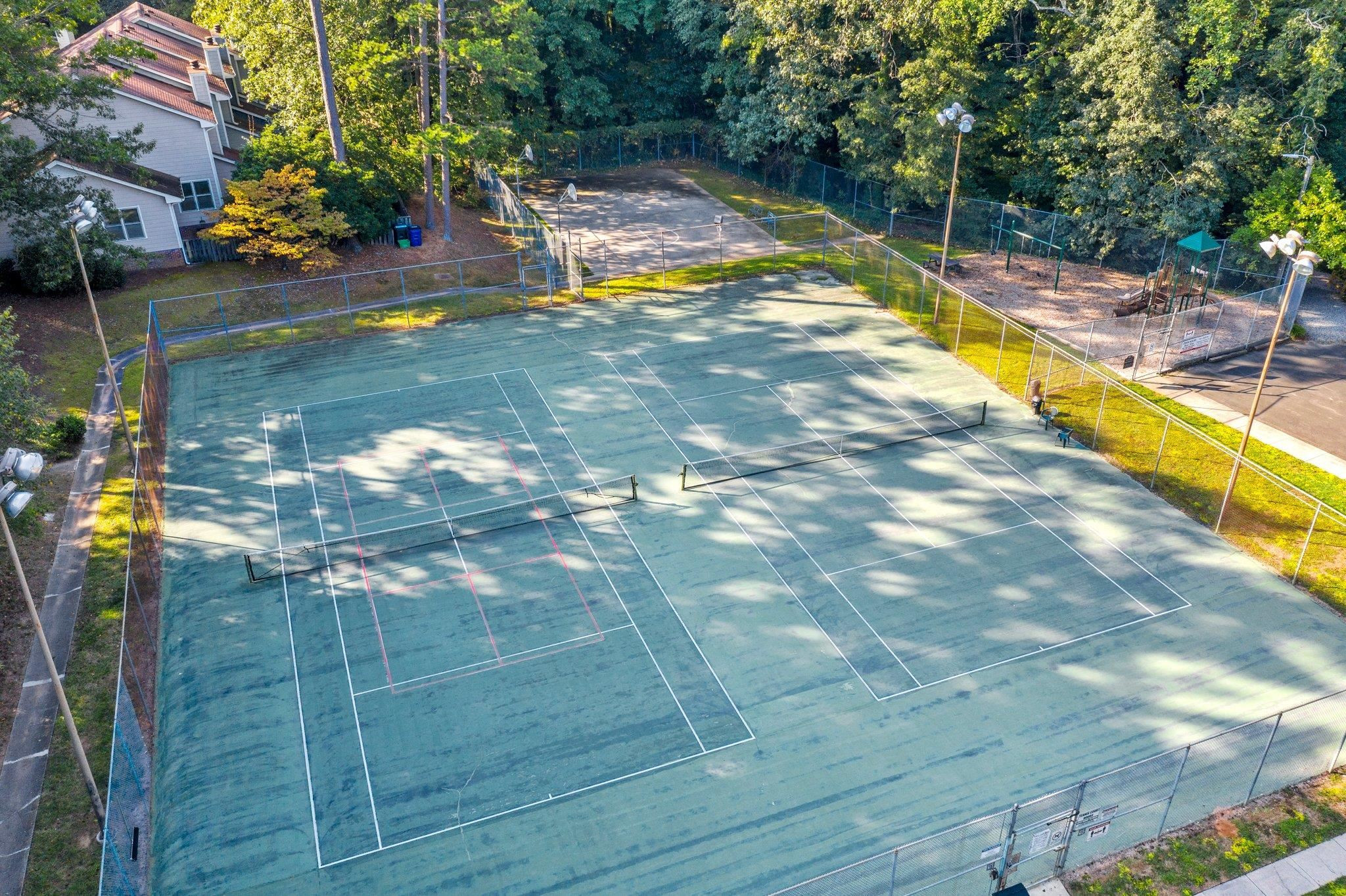 1502 Edgeside Court Raleigh, NC 27609 - Photo 26 of 27 Tennis Court