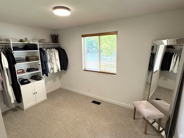 1791 West 170 South, Unit 8 Provo, UT 84601 - Photo 8 of 25 Spacious closet featuring wall-mounted clothing rods, open shelving, and a built-in cabinet with double doors