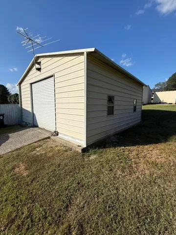 a backyard of a house
