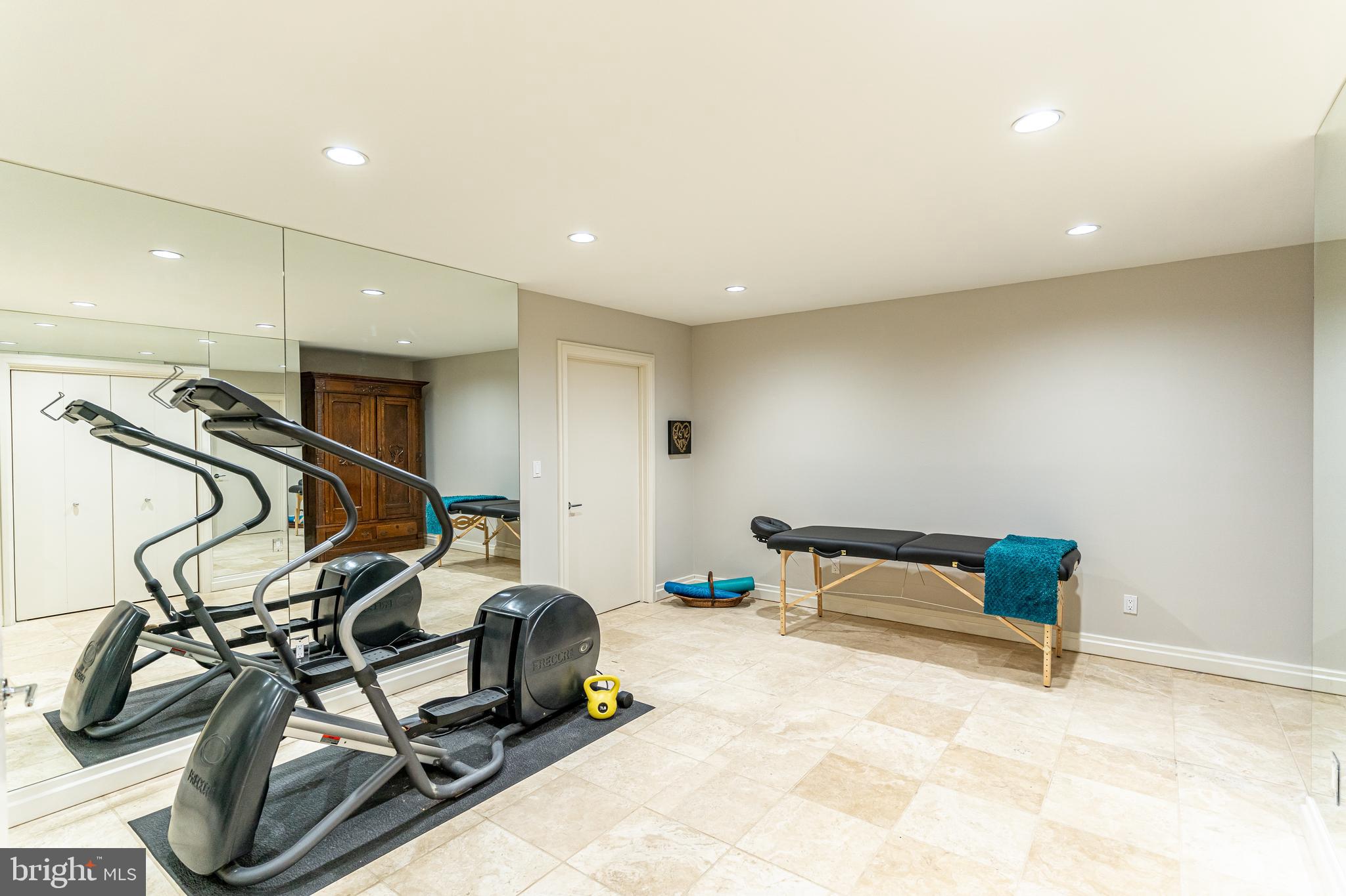 11615 Springridge Road Potomac, MD 20854 - Photo 32 of 38 Lower Level Gym with Large Storage Room
