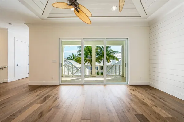 a view of wooden floor in a room