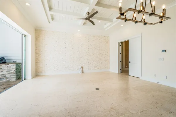 a view of empty room
