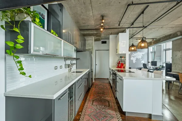 a very nice looking room with a large window