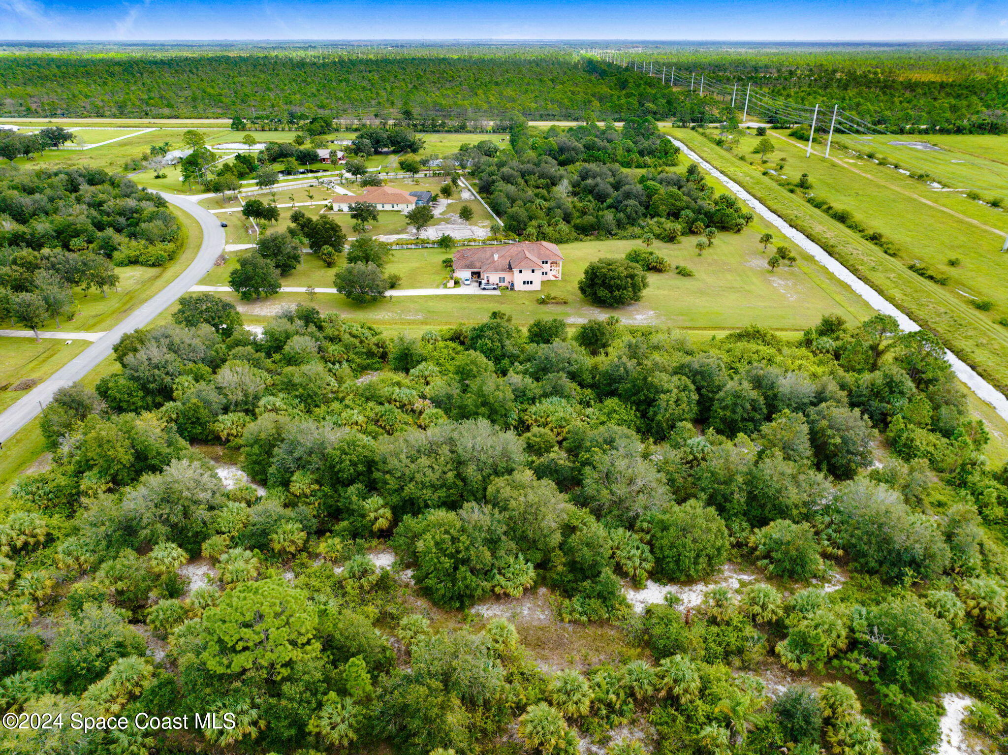 147 Deer Run Road Palm Bay, FL 32909 - Photo 8 of 8 a view of a green field with lots of trees in it