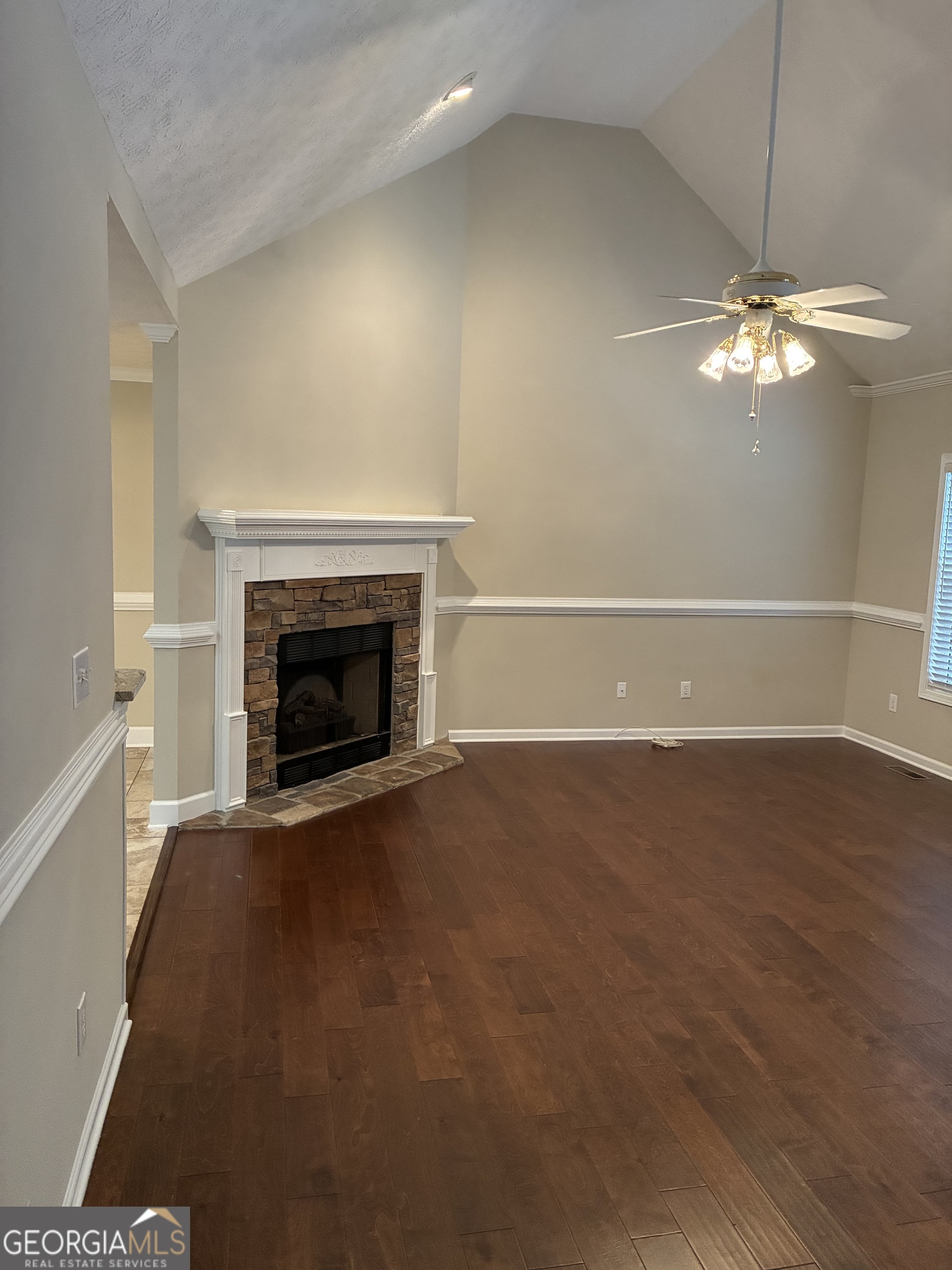 4580 Liberty Road Villa Rica, GA 30180 - Photo 31 of 67 corner fireplace / vaulted ceiling