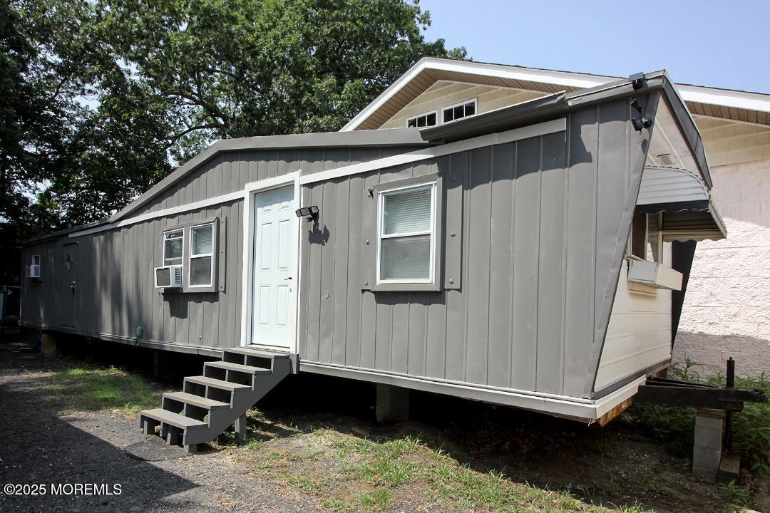 a front view of a house