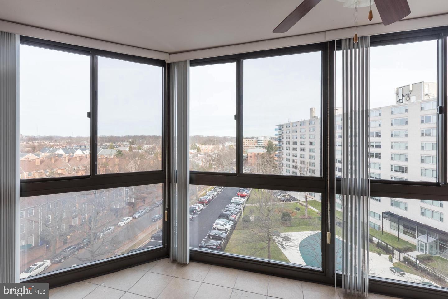 1001 North Randolph Street, Unit 811 Arlington, VA 22201 - Photo 13 of 30 a view of a glass window with an outdoor space