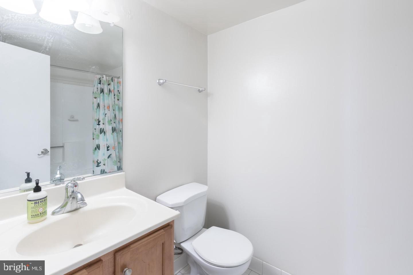 1001 North Randolph Street, Unit 811 Arlington, VA 22201 - Photo 19 of 30 a bathroom with a sink a toilet and shower