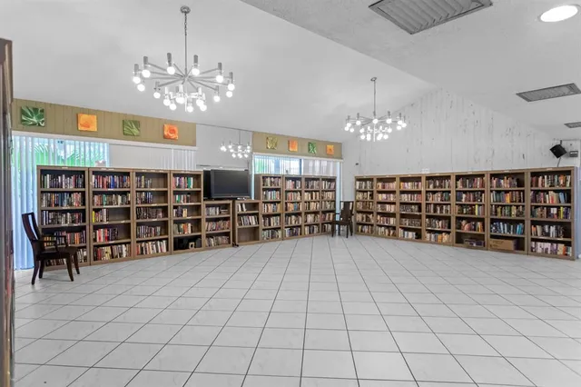 a view of a park with slide