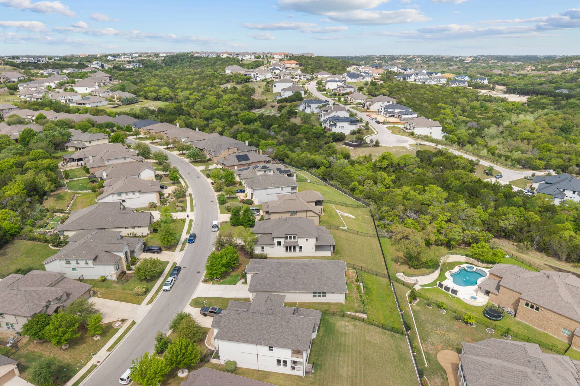3516 Venezia View Leander, TX 78641 - Photo 38 of 40 Aerial overview of property's location with nearby suburban area