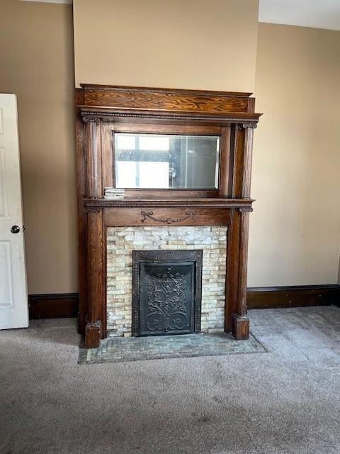 18 Observatory Street Manor, PA 15665 - Photo 3 of 14 STAINED WOODWORK ON THIS DECORATIVE FIREPLACE IN LIVINGROOM
