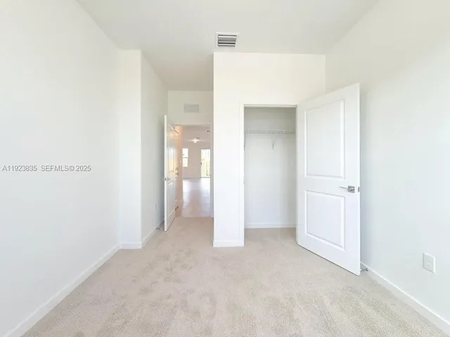 a view of an empty room