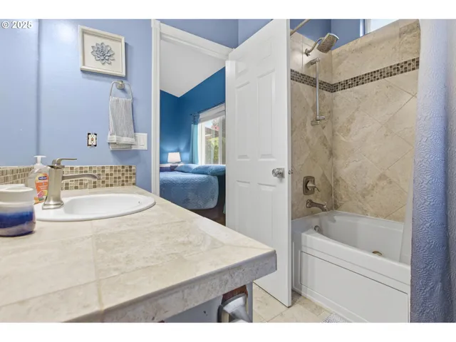 a view of outdoor space with seating area