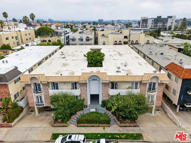 a view of a city with tall buildings