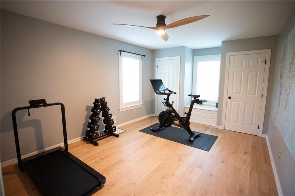 255 Camp Run Road Harmony, PA 16037 - Photo 28 of 49 a view of a room with gym equipment and a window