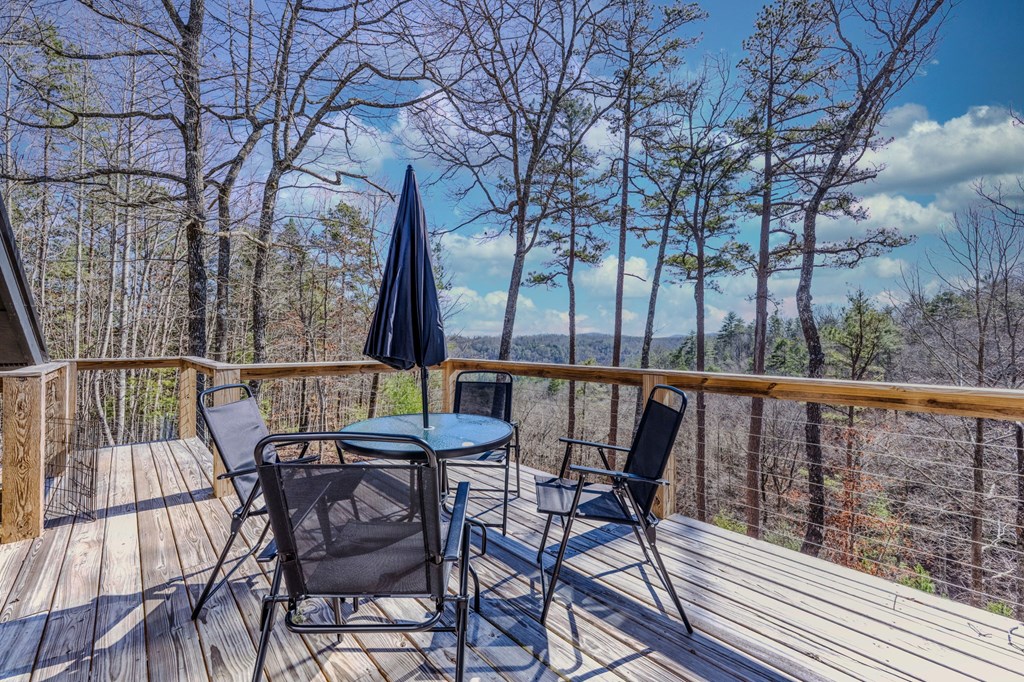 3160 Morrow Road Murphy, NC 28906 - Photo 3 of 44 a view of balcony with wooden floor and outdoor seating