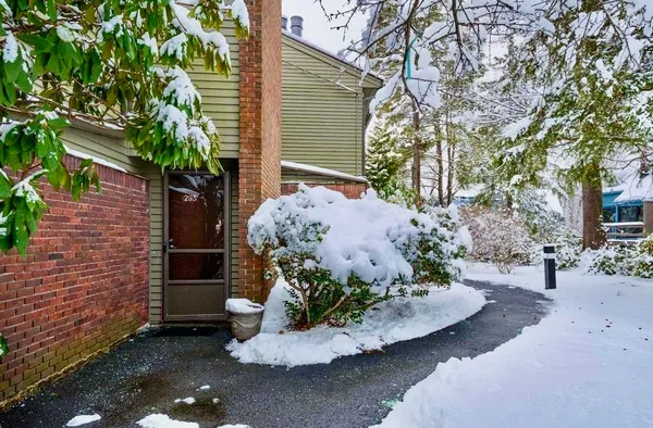 a view of a back yard of the house