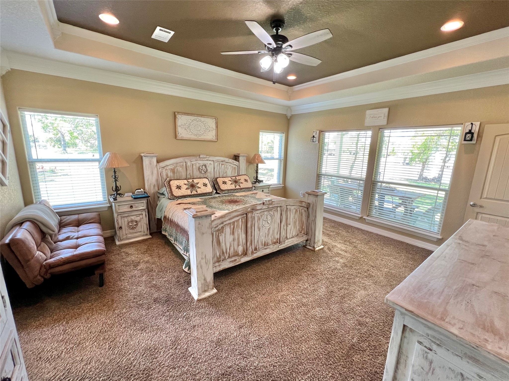 4916 County Road 819 Brazoria, TX 77422 - Photo 17 of 49 a spacious bedroom with a bed couch and window
