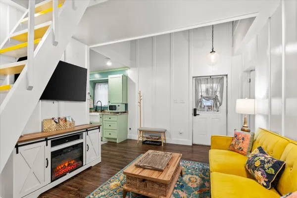 a room with storage and utility