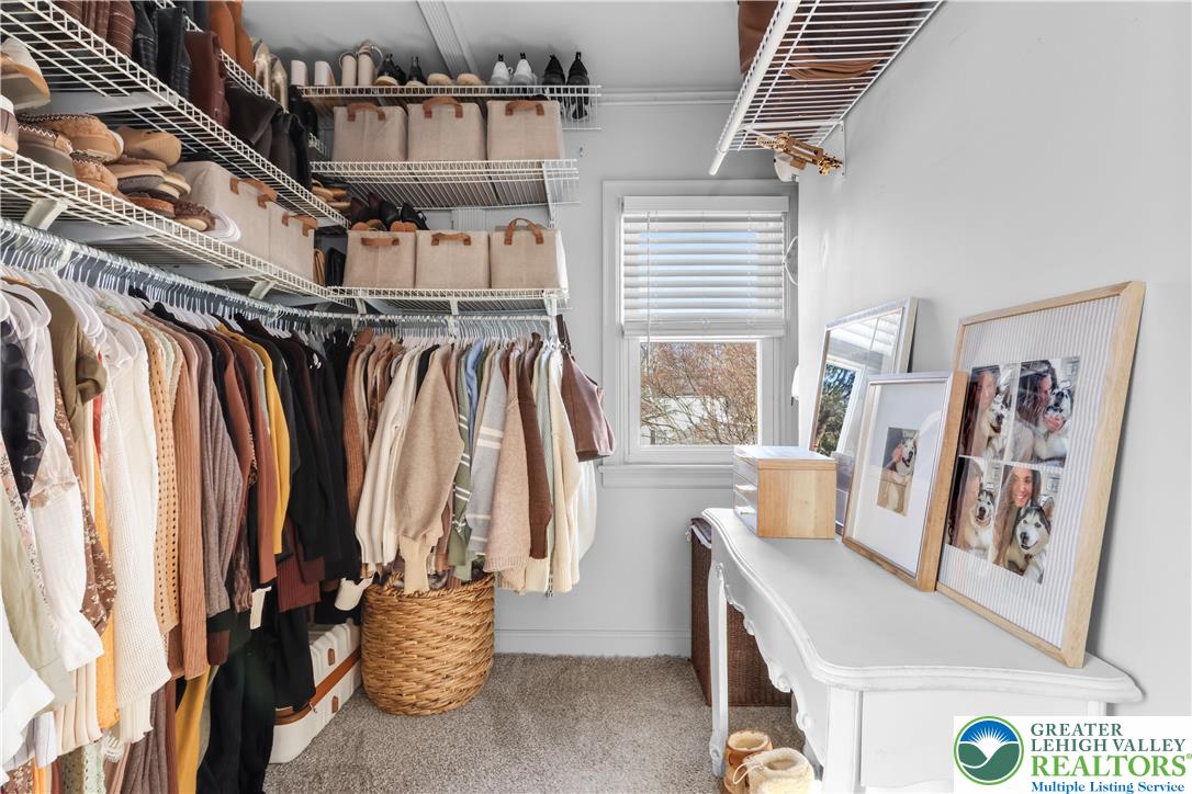 2145 Henderson Street Bethlehem, PA 18017 - Photo 22 of 42 a view of walk in closet with clothes and shoes