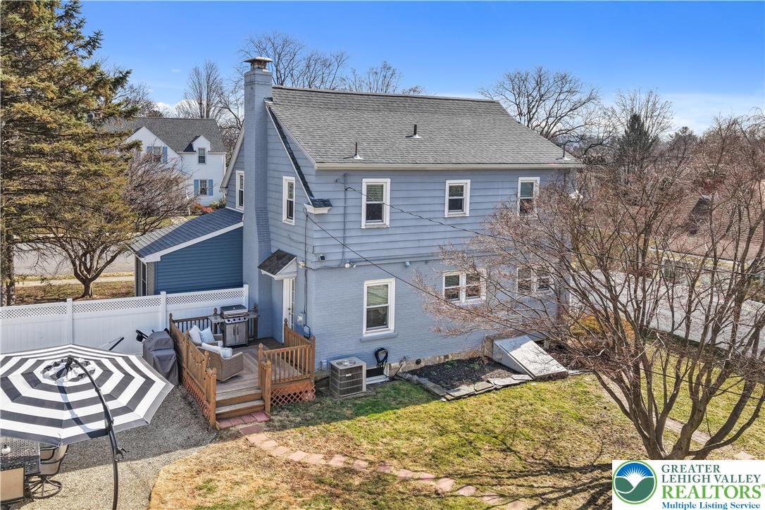 2145 Henderson Street Bethlehem, PA 18017 - Photo 28 of 42 a aerial view of a house with a yard and sitting area