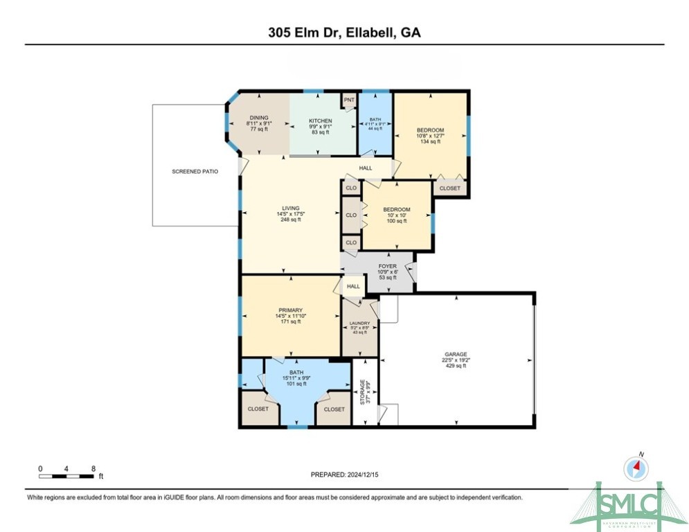 305 Elm Road Ellabell, GA 31308 - Photo 44 of 44 Floorplan.