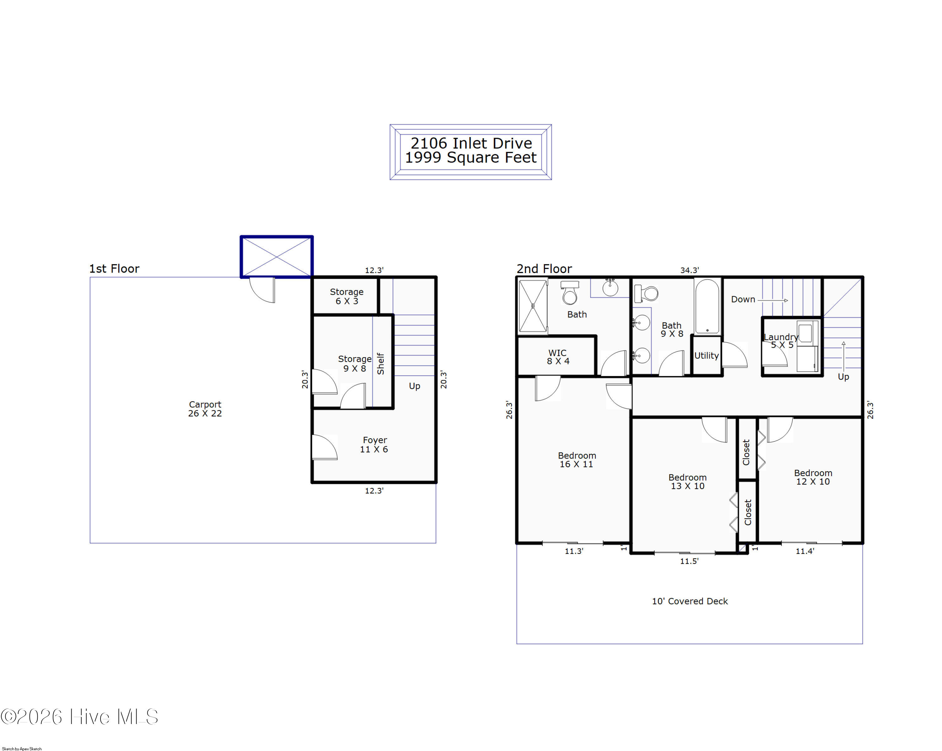 2106 Inlet Avenue Topsail Beach, NC 28445 - Photo 48 of 49 22110 - 2106 Inlet Drive-1st and 2nd Flo
