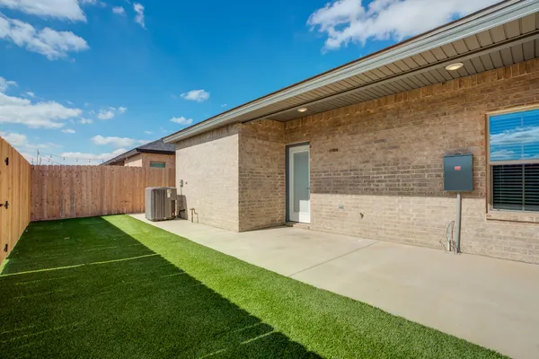 a backyard of a house